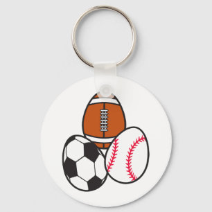 Porte-clés Football américain Soccer Sports Baseball Pâques