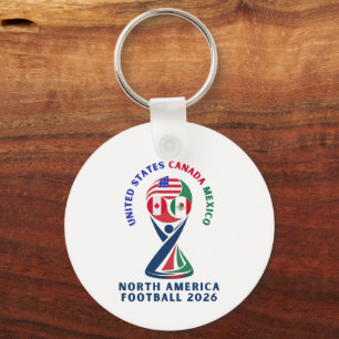 Porte-clés Football en Amérique du Nord 2026 USA Canada Mex