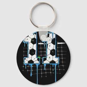 Porte-clés Football Enfant de 11 ans Crème glacée Goutte Jeun