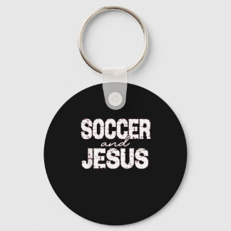 Porte-clés Football et Jésus citations chrétiennes Bible