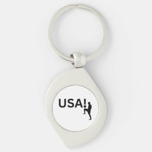 Porte-clés footballeur américain