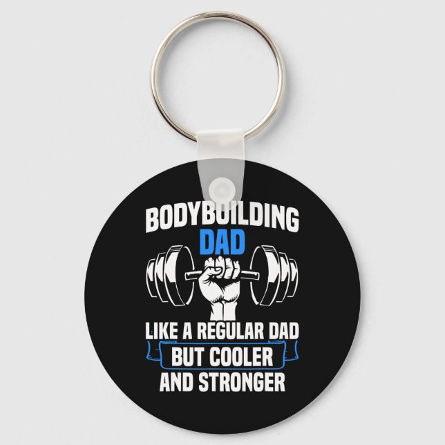 Porte-clés Force Sport Gymnase Funny Bodybuilding Papa (Recto)