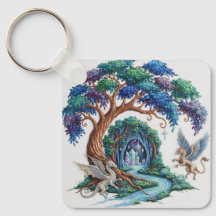 Porte-clés Forêt Enchantée - Arbre de Vie 
