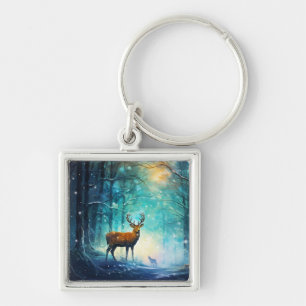 Porte-clés Forêt enneigée magique Art-82109