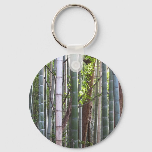 Porte-clés Forêt géante japonaise de bambou, Sagano, Kyoto, J (Recto)