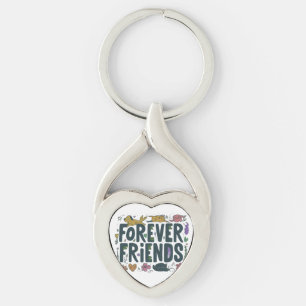 Porte-clés Forever Friends - Twisted Heart Keychain