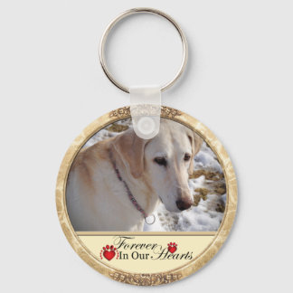 Porte-clés Forever in Our Hearts Pet Memorial