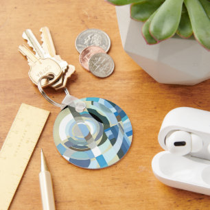 Porte-clés Formes géométriques Jazz Art Déco Pochoir Vintage