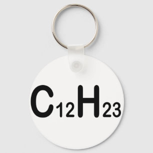 Porte-clés Formule chimique de gazole