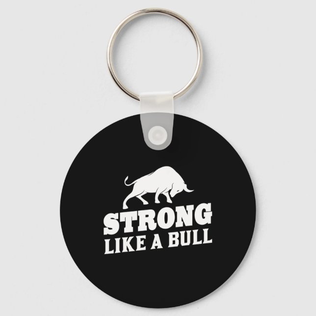 Porte-clés Forte Comme Une Bodybuilding À Taureau 9 (Recto)