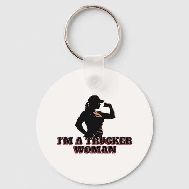 Porte-clés Forte Femme Camionneuse Femme Power Road Pride (Recto)