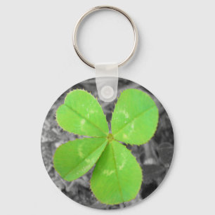Porte-clés Four Leaf Clover Keychain - Black & White & Color