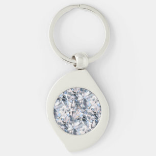 Porte-clés Fractale de diamant abstrait moderne