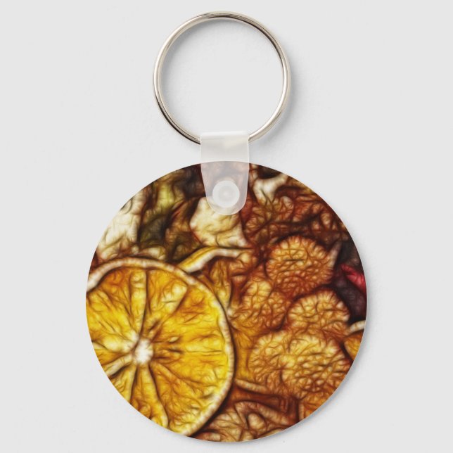 Porte-clés Fractale d'oranges de pot-pourri (Recto)