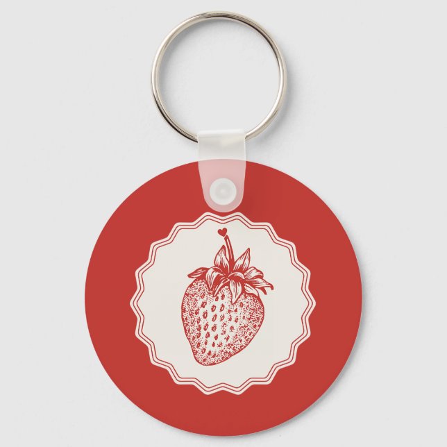 Porte-clés Fraise (Recto)