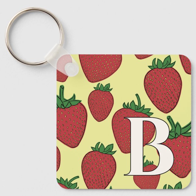 Porte-clés fraise (Recto)
