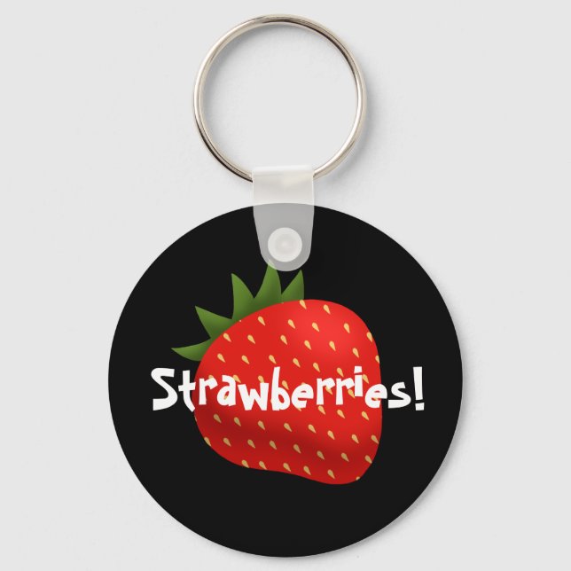 Porte-clés "Fraises !" (Recto)