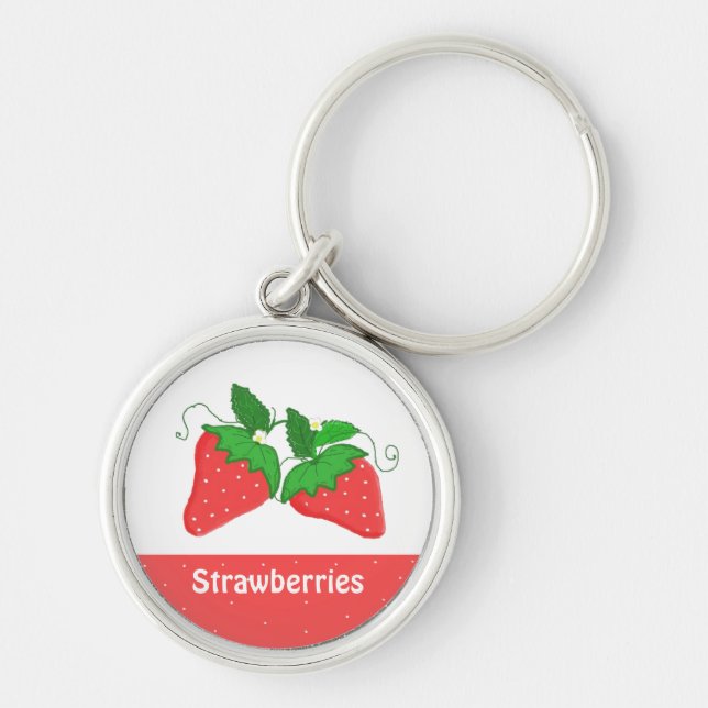 Porte-clés Fraises Douces (Devant)