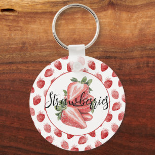 Porte-clés Fraises rouges Fruit