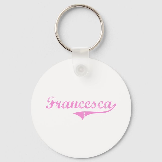 Porte-clés Francesca Classic Style Nom (Recto)