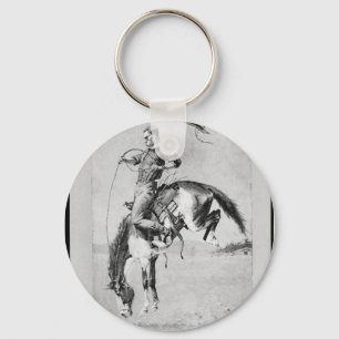 Porte-clés Frederic Remington Bucking Horse Key Chain