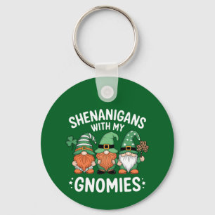 Porte-clés Fredonnements avec mes gnomes St Patrick's Day irl