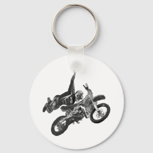 Porte-clés Freestyling with dirt bike