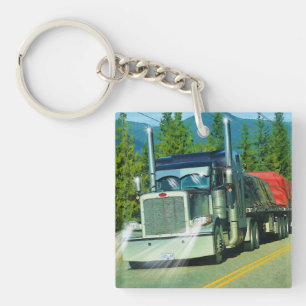 Porte-clés Freight Truck Art pour les amateurs de camion