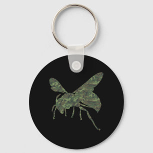 Porte-clés Frelon Militaire Impression Camo Insecte Guêpe Vét