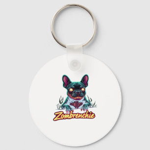 Porte-clés French Buldog Frenchie Zombie Chien Halloween Esse