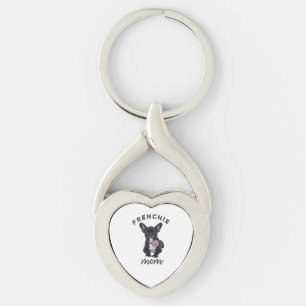 Porte-clés French Bulldog Avec Cadeau Fleur Pour Amoureux des