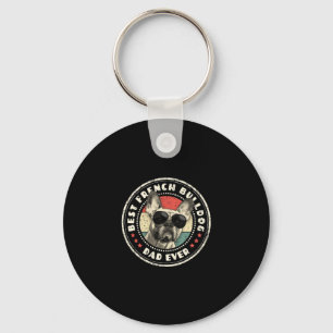 Porte-clés Frenchie Dad Jour Rétro Français Bulldog Lover Pro