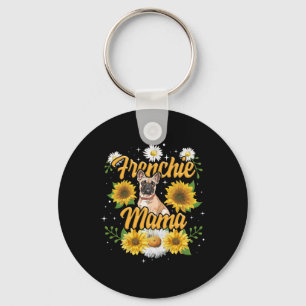Porte-clés Frenchie Mama French Buldog Sunflower