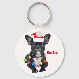 Porte-clés frenchies cadeau de noël pour les amoureux du bull