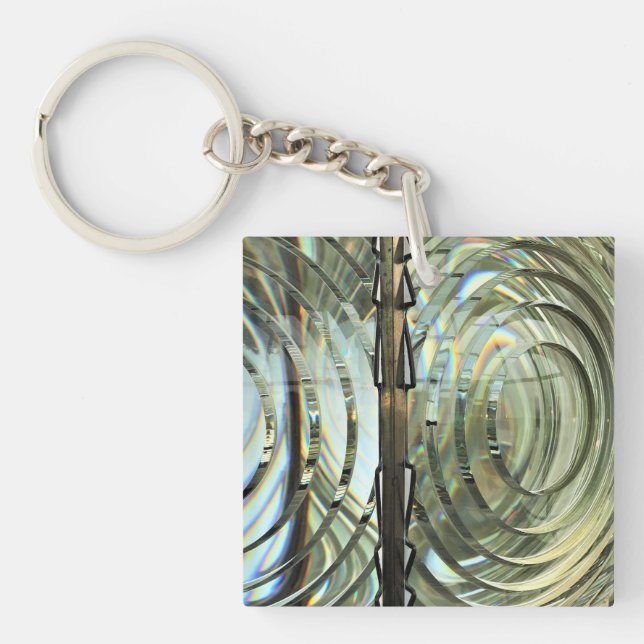 Porte-clés Frensel Lens, cape Blanco Lighthouse, Oregon Coast (Devant)