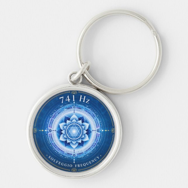 Porte-clés Fréquence Solfeggio 741 Hz  (Devant)