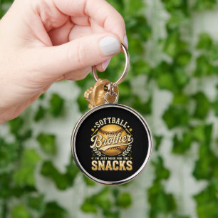 Porte-clés Frère de softball drôle Snacks Sports