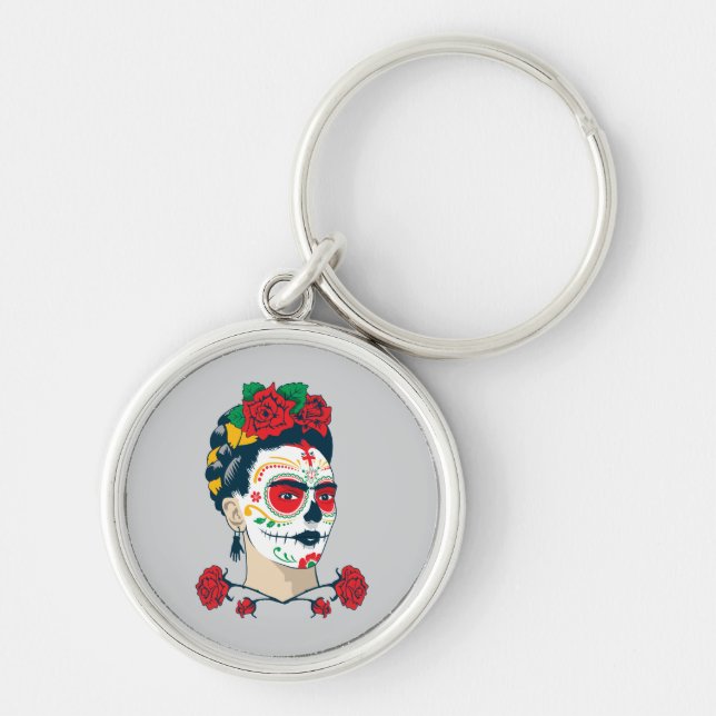 Porte-clés Frida Kahlo | El Día de los Muertos (Devant)