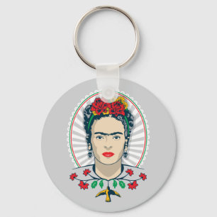 Porte-clés Frida Kahlo  Flore Vintage