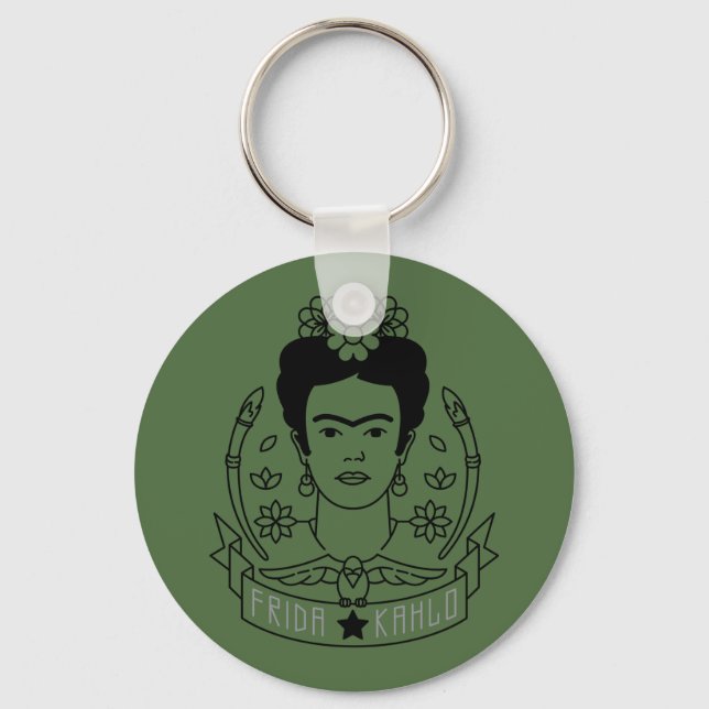 Porte-clés Frida Kahlo | Héroïne (Recto)