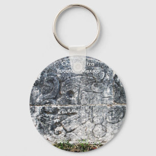 Porte-clés Frise, cour de boule, Chichen Itza, Yucatan,