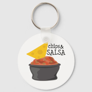Porte-clés Frites et Salsa