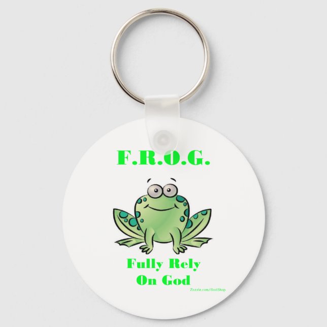 Porte-clés FROG (Pleinement confiance en Dieu) (Recto)