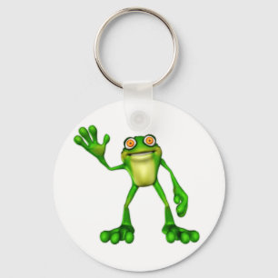 Porte-clés Froggie la chouette grenouille à caricatures