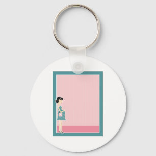 Porte-clés Frontière de femme enceinte