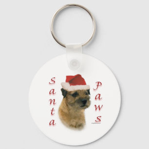 Porte-clés Frontière Terrier Père Noël Paws