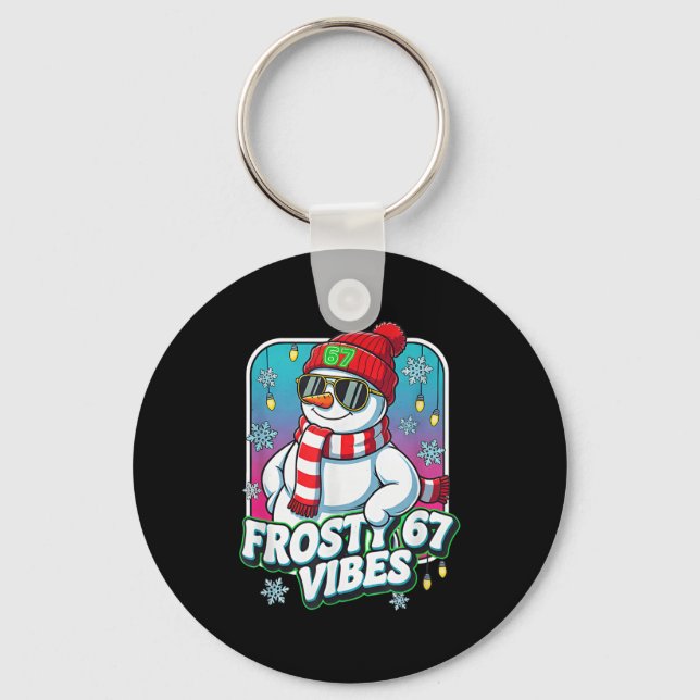 Porte-clés Frosty Vibes 67 Snowman Christmas  (Recto)