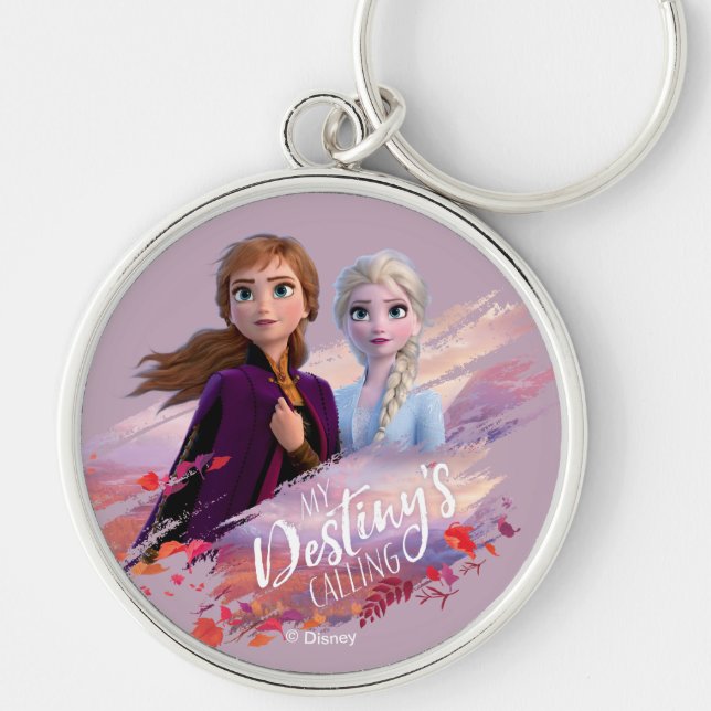 Porte-clés Frozen 2 : Anna & Elsa | Mon appel de destinée (Devant)