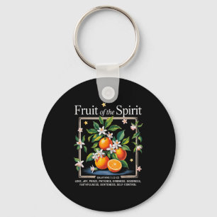 Porte-clés Fruit Chrétien De L'Esprit Vintage Fruit Orange