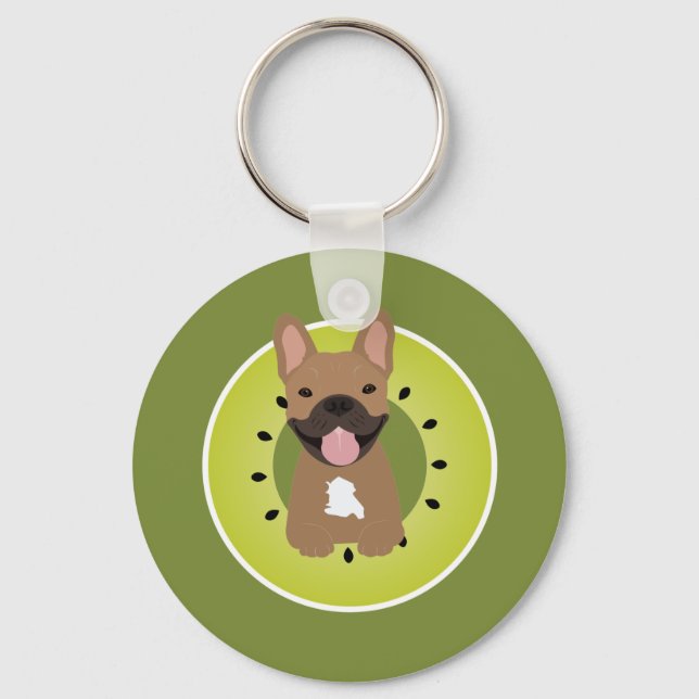 Porte-clés Fruit de Chip-Chien Kiwi français (Recto)